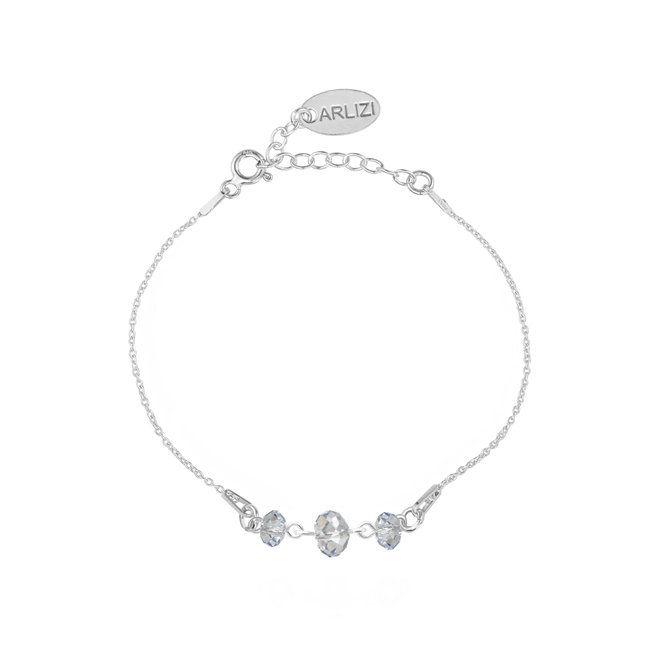 Armband eisblau Swarovski Kristall Briolette - Sterling Silber - ARLIZI 2055 - Elodie