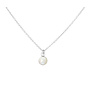 Ketting regenboog maansteen cabochon hanger - sterling zilver - ARLIZI 2051- Joy