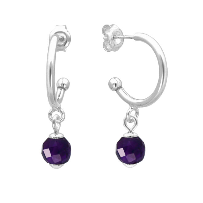 Ohrringe Amethyst 925 Silber - 2062