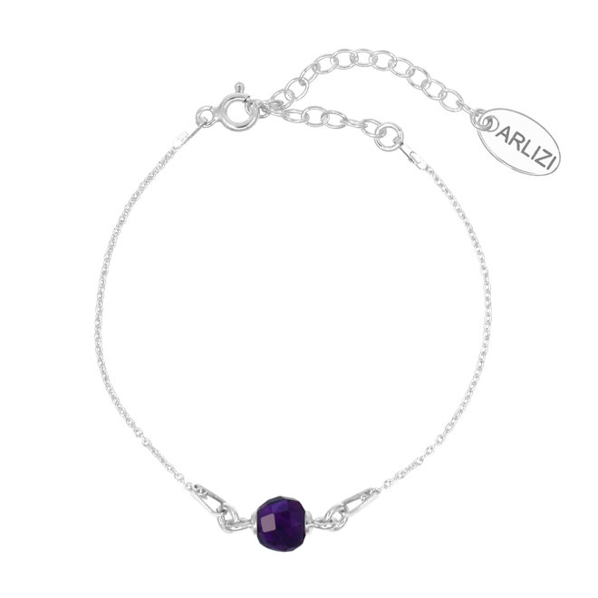 Bracelet amethyst 925 silver - 2065