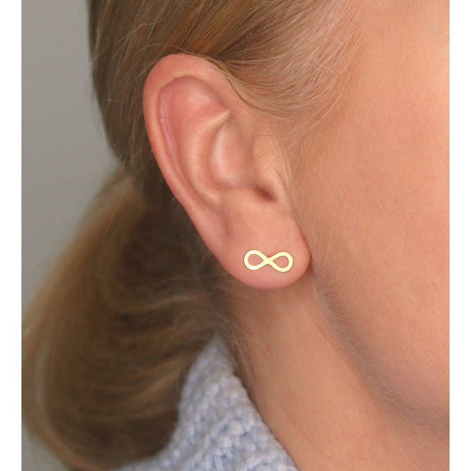 Ohrringe Infinity Ohrstecker - vergoldet - ARLIZI 2464 - Zoe