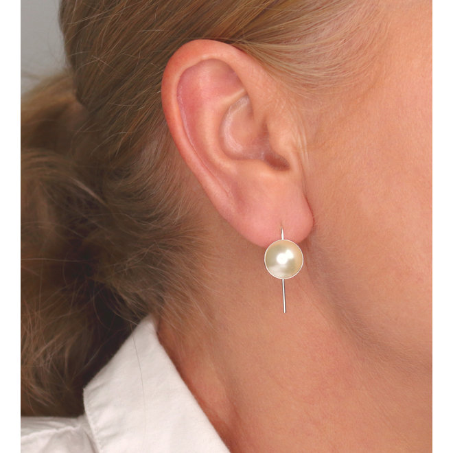 Oorbellen crème parel - sterling zilver - ARLIZI 2462 - Lola
