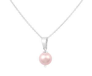Halskette Silber rosa Perle - ARLIZI Webshop Schmuck 1526 Anhänger ARLIZI 