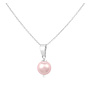 Necklace pink pearl pendant - sterling silver - ARLIZI 1526 - Natalia
