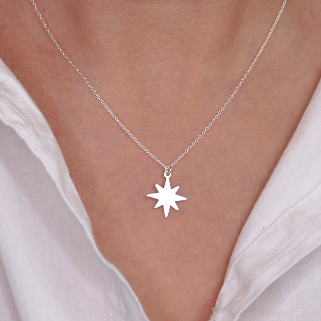 Necklace star pendant - sterling silver - ARLIZI 1835 - Kendal