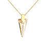 Halskette Swarovski Kristall Spike Anhänger - vergoldet - ARLIZI 1706 - Daria