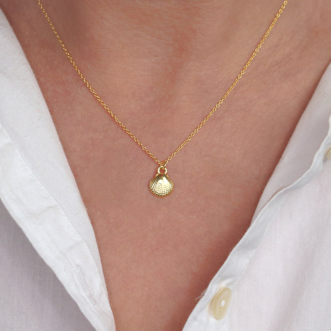 Necklace shell pendant - gold plated - ARLIZI 1963 - Mare