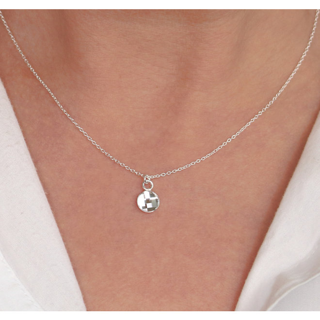 Necklace transparent Swarovski crystal pendant - sterling silver - ARLIZI 1793 - Joy