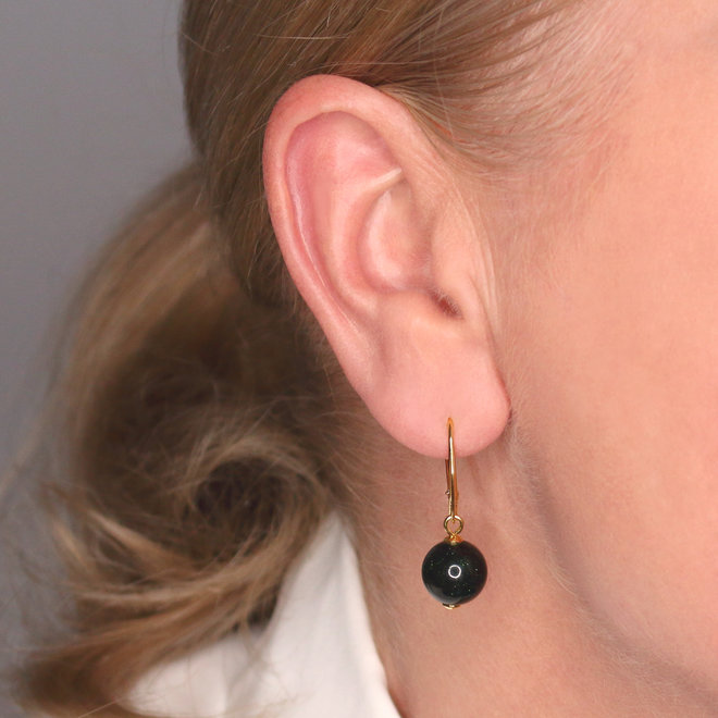 Schmuck Set grüner Goldstein Anhänger - vergoldet - ARLIZI 2085 - Elise