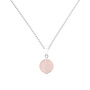 Halskette Rosenquarz Anhänger - Sterling Silber - ARLIZI 2087 - Elise