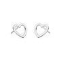 Oorbellen hartje oorknoppen - sterling zilver - ARLIZI 2089 - Zoe