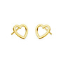 Oorbellen hartje oorknoppen - verguld - ARLIZI 2090 - Zoe