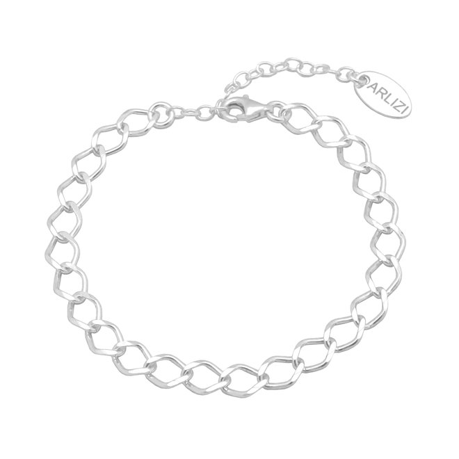 Bracelet  large link sterling silver - 2100
