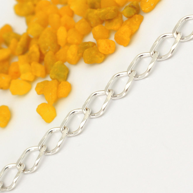 Bracelet large rombo chain link - sterling silver - ARLIZI 2100 - Carrie