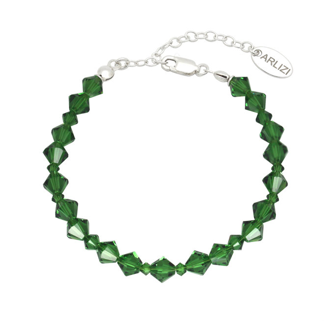 Armband groen Swarovski kristal - sterling zilver - ARLIZI 1913 - Coco