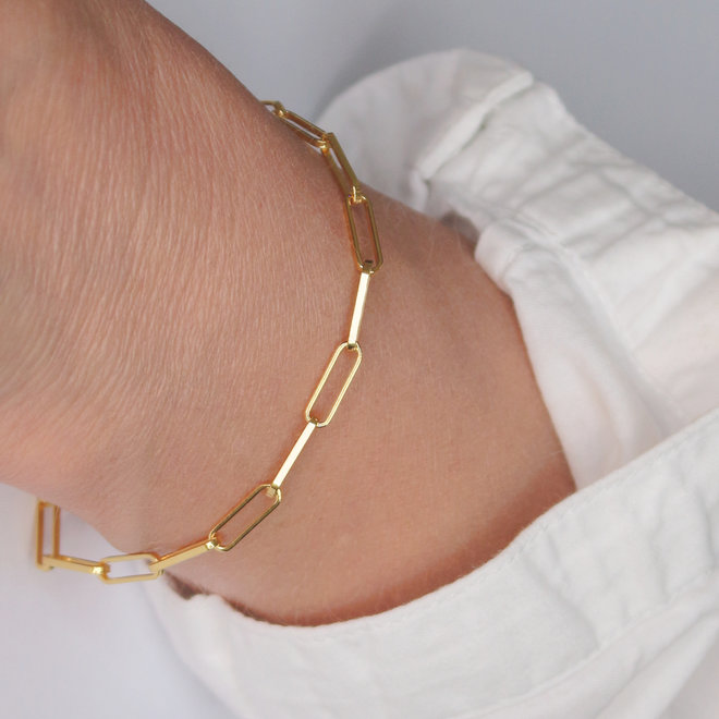 Bracelet large chain links - gold plated - ARLIZI 1935 - Carrie