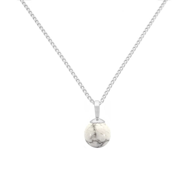 Ketting wit howliet 925 zilver - 2111