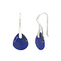Oorbellen blauw lapis lazuli oorhangers - sterling zilver - ARLIZI 2120 - Allegra