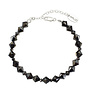 Bracelet anthracite Swarovski crystal - sterling silver - ARLIZI 2165 - Coco