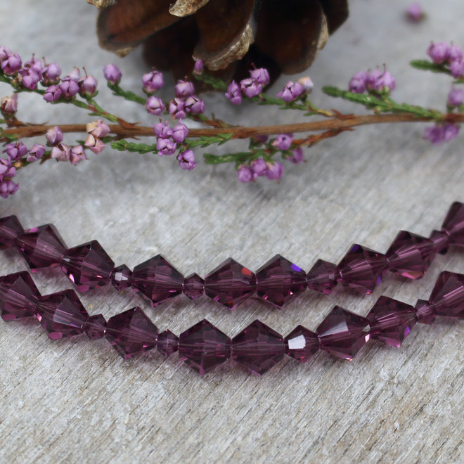 Ohrringe Violett Swarovski Kristall - Sterling Silber - ARLIZI 2172 - Coco