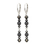 Ohrringe Perle Swarovski Kristall anthrazit - Sterling Silber - ARLIZI 2191 - Grace
