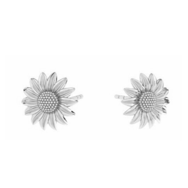 Oorbellen zonnebloem oorknoppen - sterling zilver - ARLIZI 2215 - Fleury