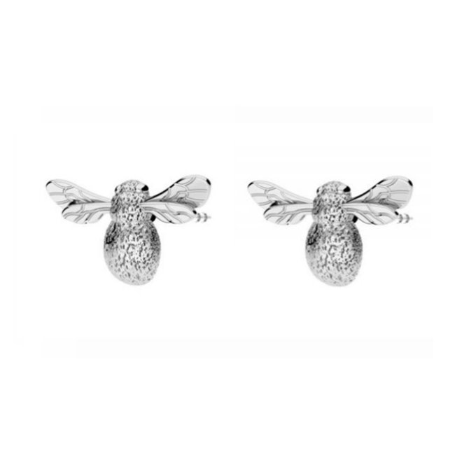 Earrings honey bee sterling silver - 2225