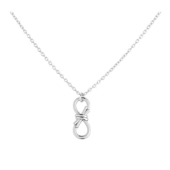 Halskette Infinity Knoten Anhänger Sterling Silber - 2247