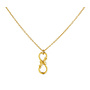 Ketting infinity symbool knoop hanger - verguld - ARLIZI 2248 - Kendal