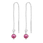 Durchzieher Ohrringe rosa Süßwasserperle - Sterling Silber - ARLIZI 2212 - Coraline