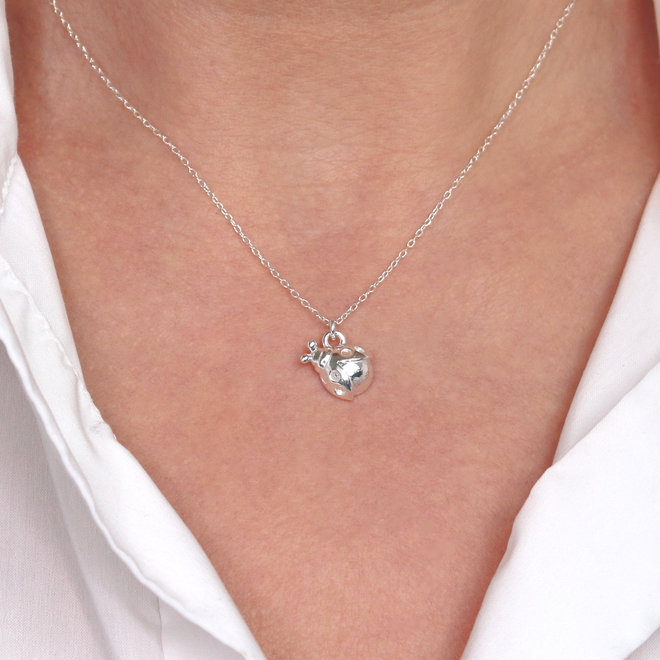 Necklace ladybird pendant - sterling silver - ARLIZI 2223 - Fleury