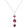 Ketting roze vuuragaat kralen hanger - sterling zilver - ARLIZI 2244 - Amelie