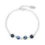 Armband blauw vuuragaat kralen - sterling zilver - ARLIZI 2235 - Amelie