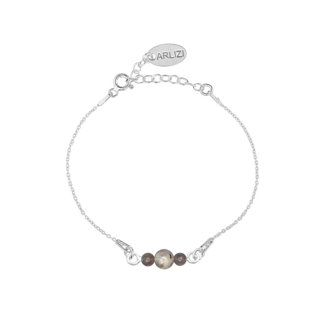 Armband Labradorit Perlen - Sterling Silber - ARLIZI 2280 - Dilan