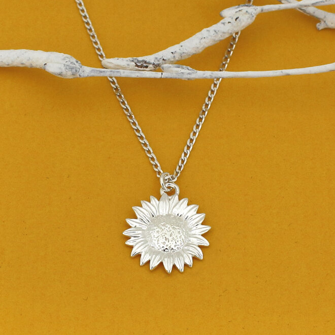 Halskette Sonnenblume Anhänger - Sterling Silber - ARLIZI 2217 - Fleury