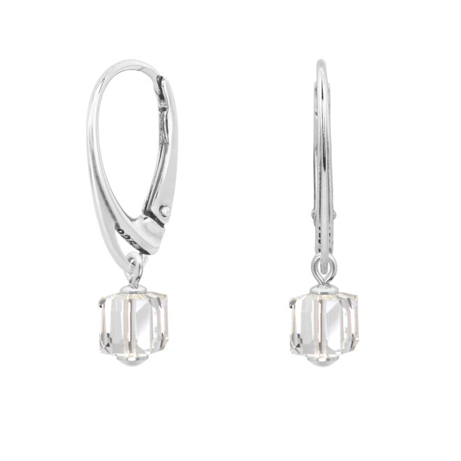 Ohrringe Swarovski Kristall transparent - Sterling Silber - 1748