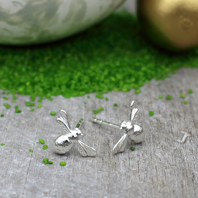 Earrings honey bee ear studs - sterling silver - ARLIZI 2225 - Fleury