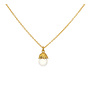Necklace hedgehog and pearl pendant - gold plated - ARLIZI 2304 - Fleury