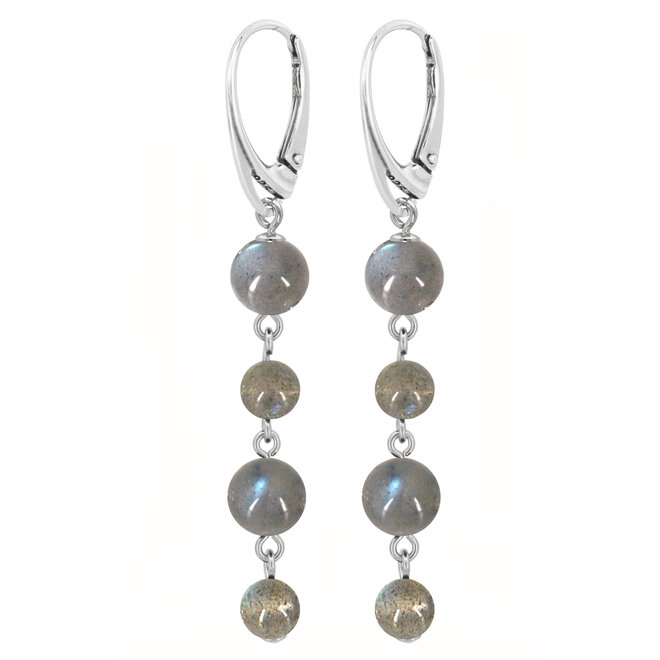 Ohrringe Labradorit Perlen - Sterling Silber - ARLIZI 2291 - Amelie