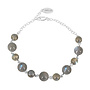 Bracelet labradorite beads - sterling silver - ARLIZI 2292 - Amelie