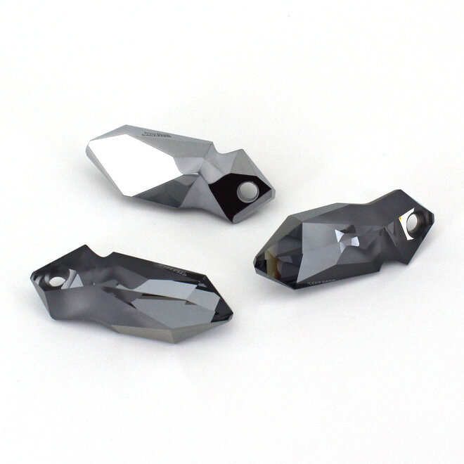 Halskette anthrazit JPG Swarovski Kristall Anhänger - Sterling Silber - ARLIZI 2327 - Loïs