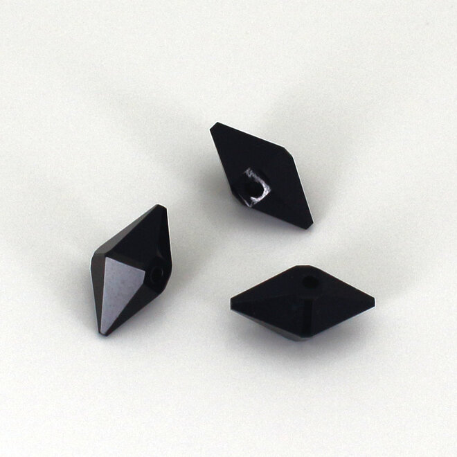 Halskette schwarz Swarovski Kristall Spike Anhänger - Sterling Silber - ARLIZI 2355 - Loïs