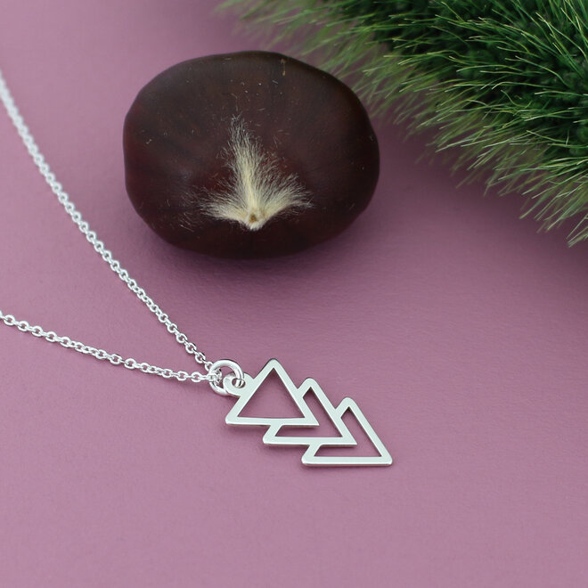 Ketting driehoek hanger - sterling zilver - ARLIZI 2465 - Kendal