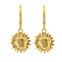 Ohrringe Sonnenblume Ohrhänger - vergoldet - ARLIZI 2320 - Fleury