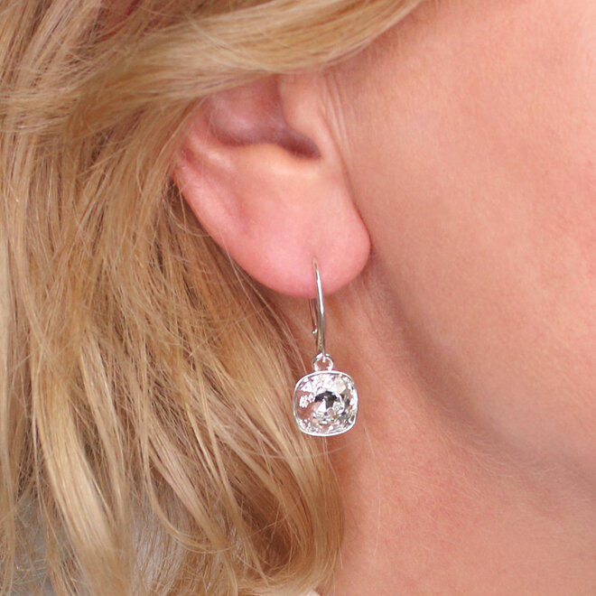 Ohrringe transparent Swarovski Kristall  Anhänger - Sterling Silber - ARLIZI 2321 - Isabel