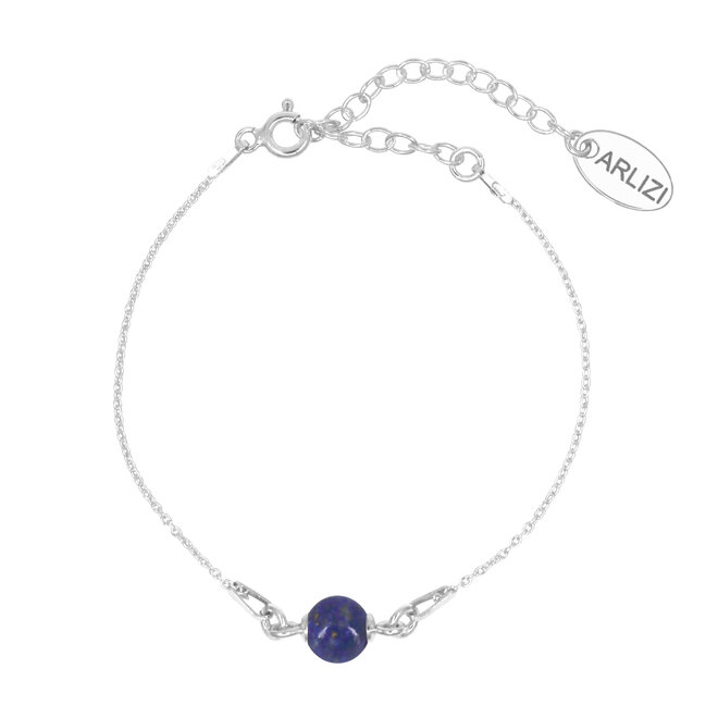 Armband Blau Lapislazuli Perle - Sterling Silber - ARLIZI 2329 - Allegra