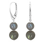Oorbellen labradoriet kralen hanger - sterling zilver - ARLIZI 2332 - Tess