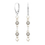 Oorbellen parel Swarovski kristal grijs - sterling zilver - ARLIZI 2360 - Grace