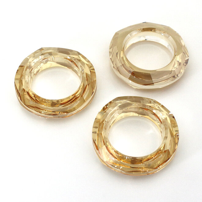 Halskette-Anhânger Swarovski Kristall Cosmic Ring - vergoldet - ARLIZI 1716 - Iris