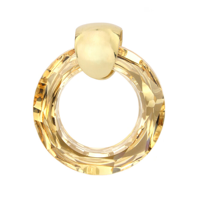 Halskette-Anhânger Swarovski Kristall Cosmic Ring - vergoldet - ARLIZI 1716 - Iris